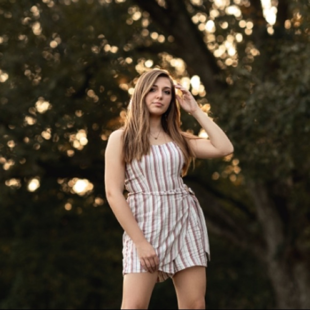 striped romper